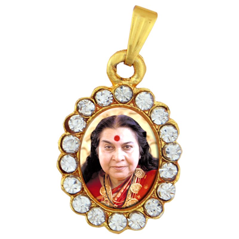 Diamond Double Side Oval Pendant – Medium