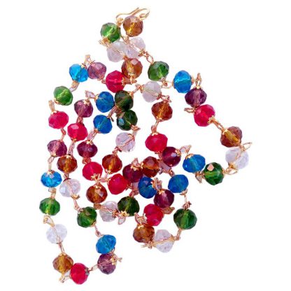Multi Colour Big Crystal Mala