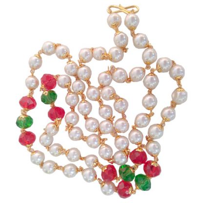 Pearl Mala With Crystal