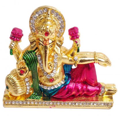 Sleeping Ganesh Idol 13- Metal