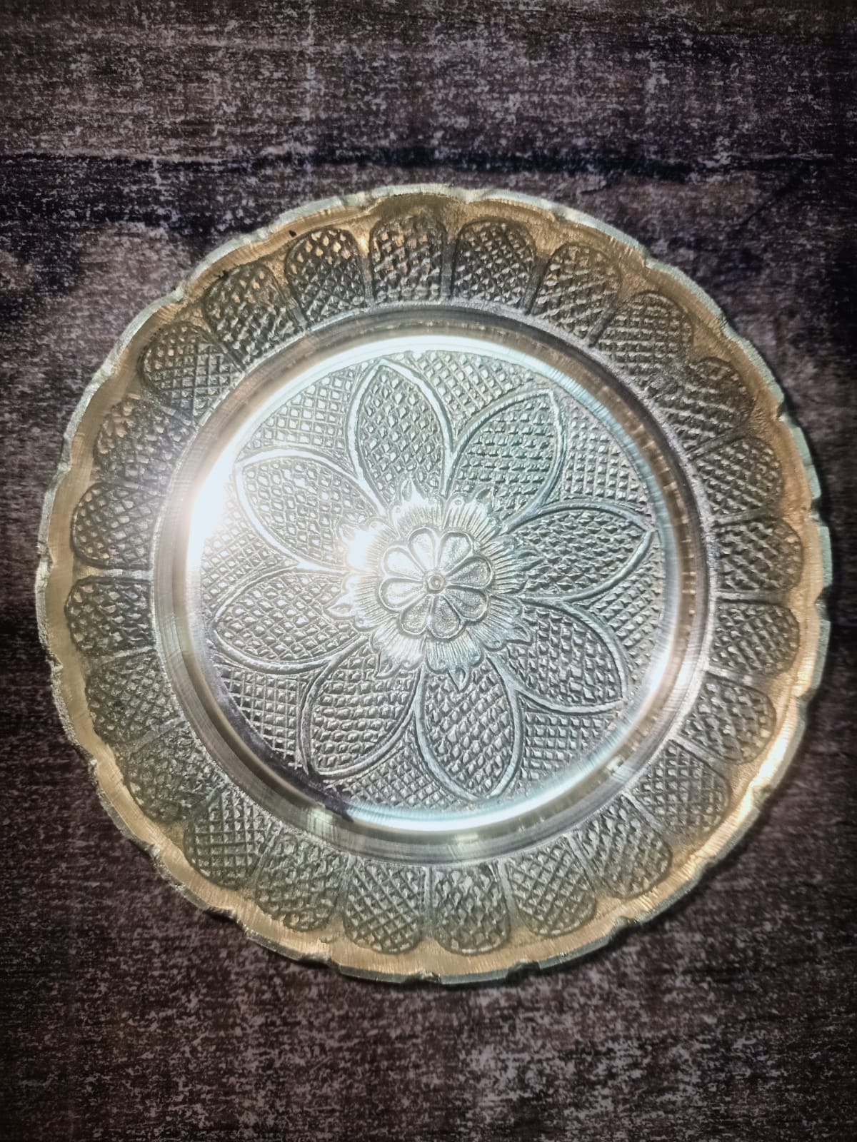 Brass plate 5 inch